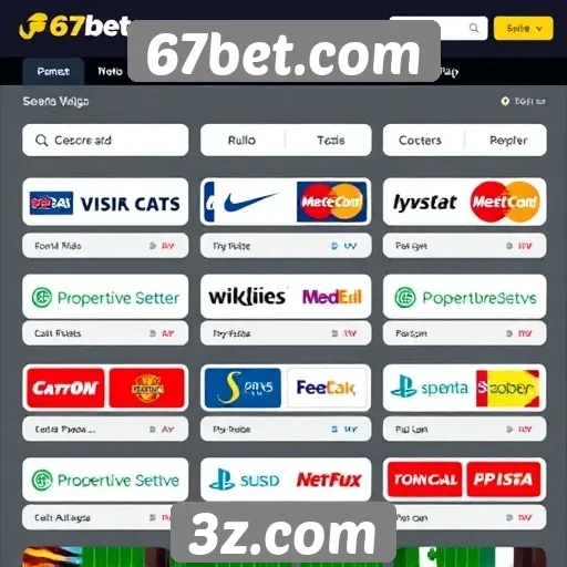 Opções de pagamento disponíveis no 67bet.com