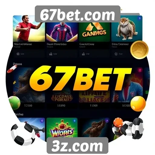 Variedade de jogos disponíveis no 67bet.com